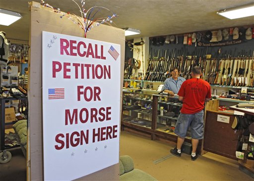 Gun control supporters facing recall bids in Colo.
