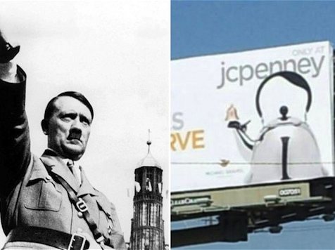 Hitler Lookalike Teapot Blitzkreigs JCPenney Billboard
