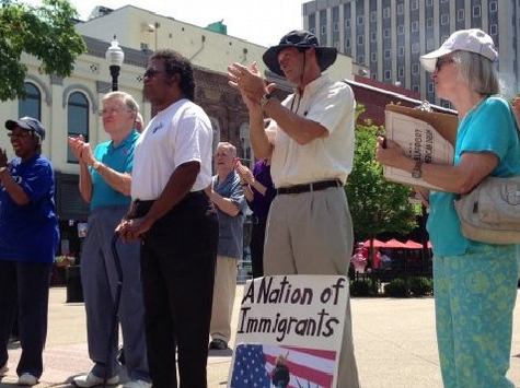 Only Eight People Show Up to Organizing for Action Immigration Rally