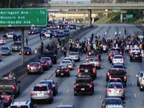 Los Angeles Anti-Zimmerman Demonstrators Shut Down 10 Freeway