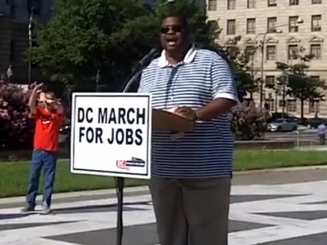 Black Conservative Wayne Dupree Fires Up Crowd at March For Jobs