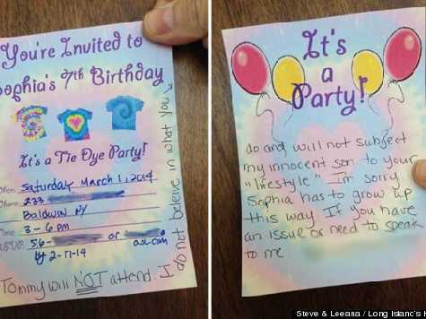 Mom's Anti-Gay Rejection of Kid's Birthday Invite a Hoax
