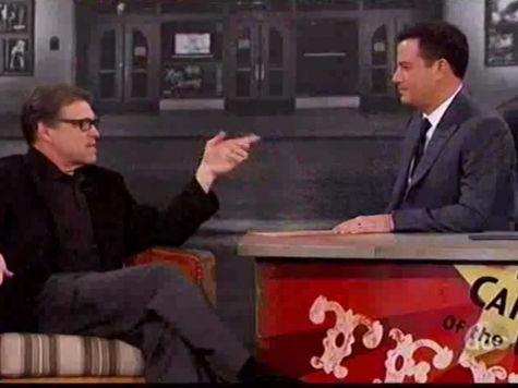 Gov. Rick Perry to Jimmy Kimmel: 'I Do Interviews with a Gun'