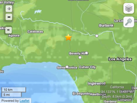 4.7 Earthquake Rocks West L.A. UPDATE: USGS Downgrades to 4.4