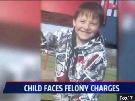 8-Year-Old Disabled Boy Charged with Two Felonies