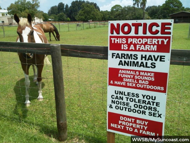 'Farm Animal Sex' Sign Tries to Scare Off Housing Development