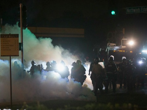 Ferguson Crowds Tossing Molotov Cocktails As Police Use Tear Gas