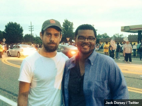 Twitter Founder Marches with Ferguson Protesters as Tweets Tell Story of Unrest