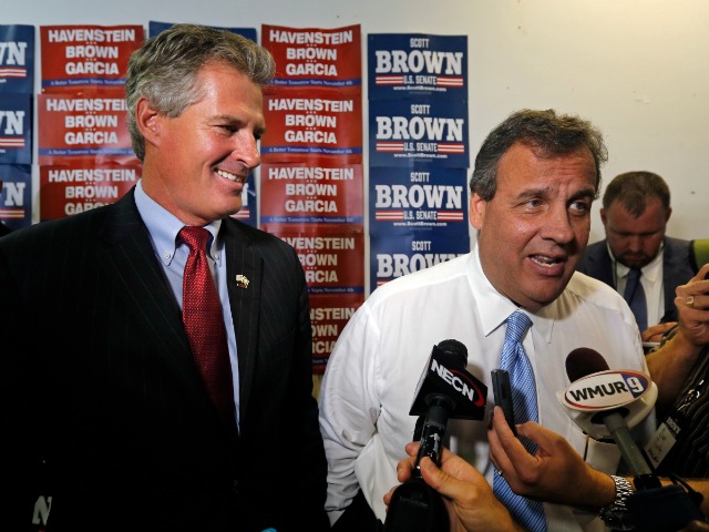 Chris Christie Gives Scott Brown, Walt Havenstein Final Bump in Granite State