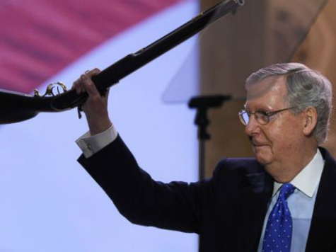 Sen. Mitch McConnell Brought a Gun to CPAC
