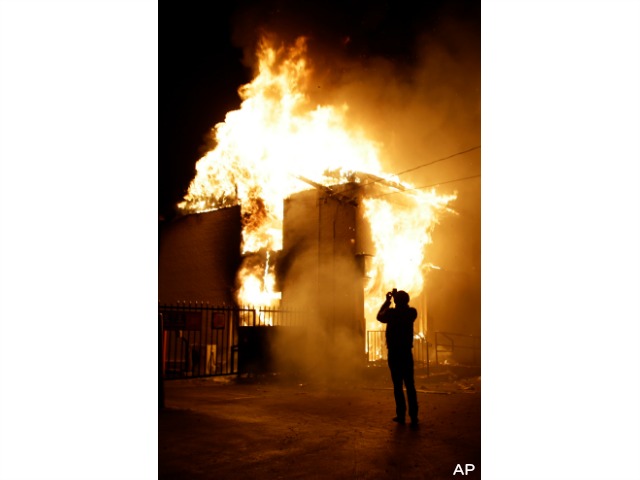 Businesses Burn as Anarchy Reigns in Ferguson