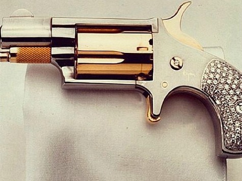 Kim Kardashian Tweets Pic of Diamond Encrusted Handgun