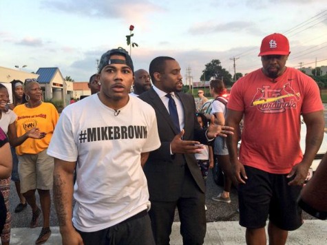 Rapper Nelly Arrives in Ferguson Wearing Mike Brown T-Shirt