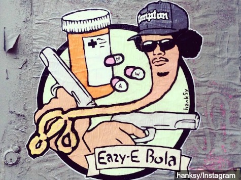 Street Artist ‘Hanksy’ Mashes Up Ebola and Rapper Eazy-E