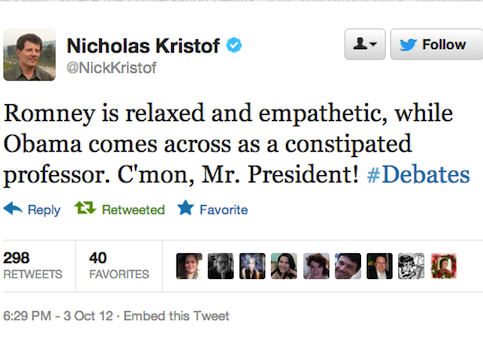 Kristof: President Looks 'Constipated'