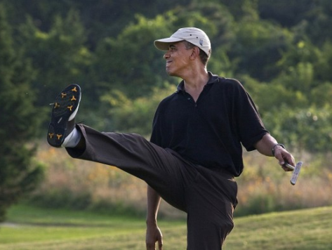 $1000/Hr: Obama Flies in World's Top Golf Pro
