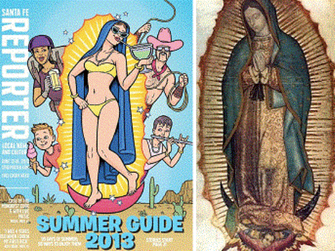 Newspaper Puts Virgin Mary In Bikini, Sunglasses