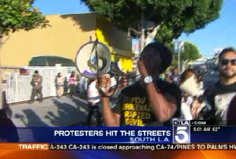 Jew-hater Leads Trayvon Protest