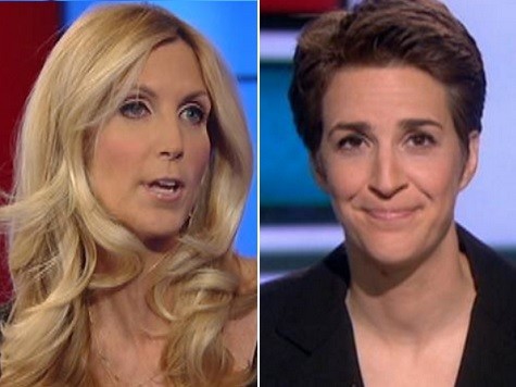 Coulter Hits Back at Maddow After the MSNBC Host Downplays Her as Just 'a Comedian'