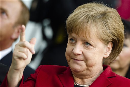Germany's Merkel defends budget discipline drive