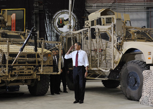 Obama Gives Himself Shout-Out At Bagram Airbase