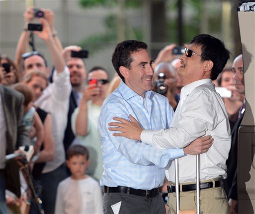 Chen Guangcheng Lands in US