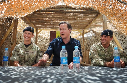 British Prime Minister Cameron in Afghanistan
