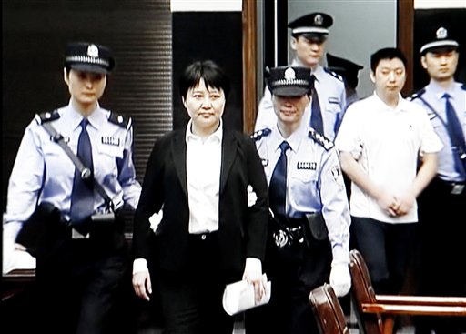 Wife of disgraced Chinese politician sentenced