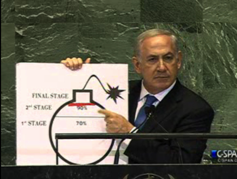 Netanyahu Draws 'Red Line' for Obama