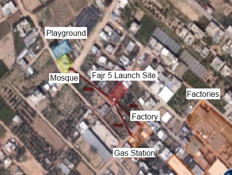 Hamas Places Rocket Site Next to Mosque, Israel Pinpoints Rocket