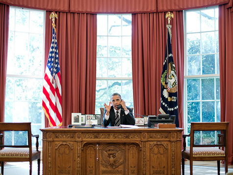 Obama Tweets Pic of Phone Call with Netanyahu