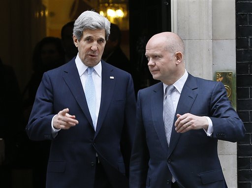 Kerry Opens First Official Overseas Trip in London