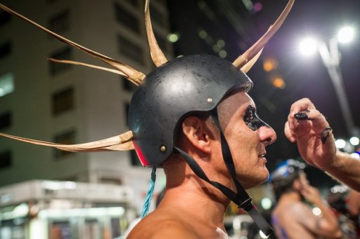 Naked Cyclists on Protest Rides in Brazil, Peru