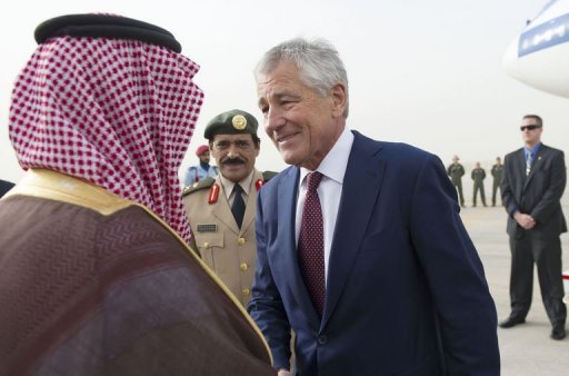 Hagel Presses Arms Deal with Saudis