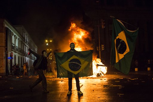 100K Protesters Flood Brazilian Streets in Protest