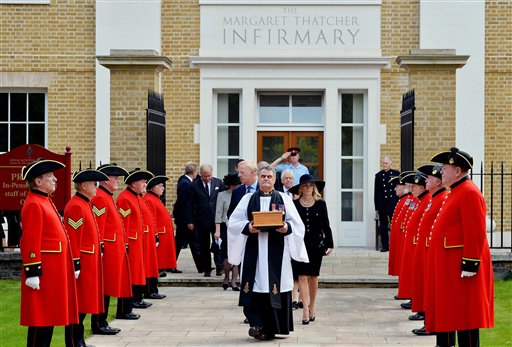 Margaret Thatcher's Ashes Buried in London