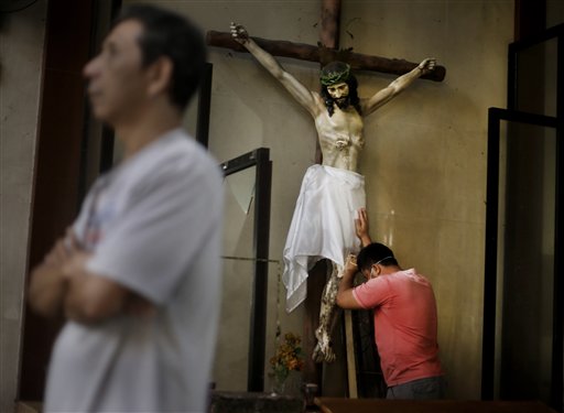 Church Services Held in Typhoon-Shattered City