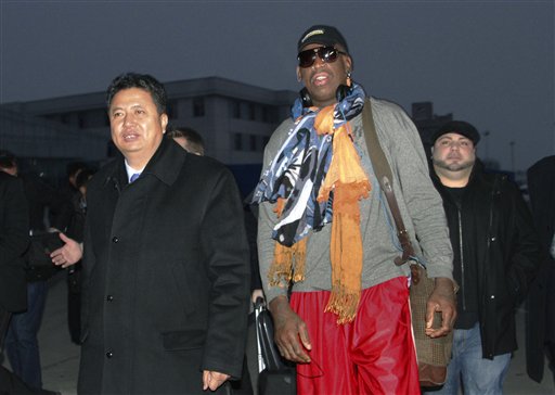 Rodman in North Korea to Prep for Game on Kim Jung-Un Birthday