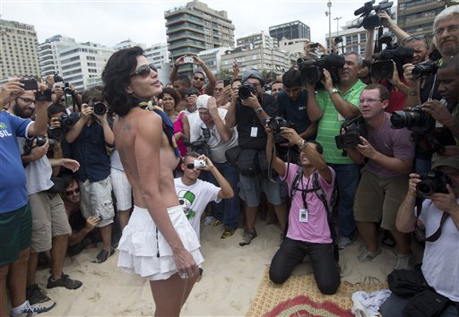 'Topless' Protest Falls Flat on Brazil Beach