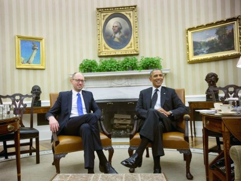 Ukraine PM Yatseniuk Meets Obama at White House, Reaffirms Partnership