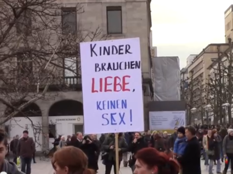 Homosexual Activists Attack Parents Protesting German Curriculum