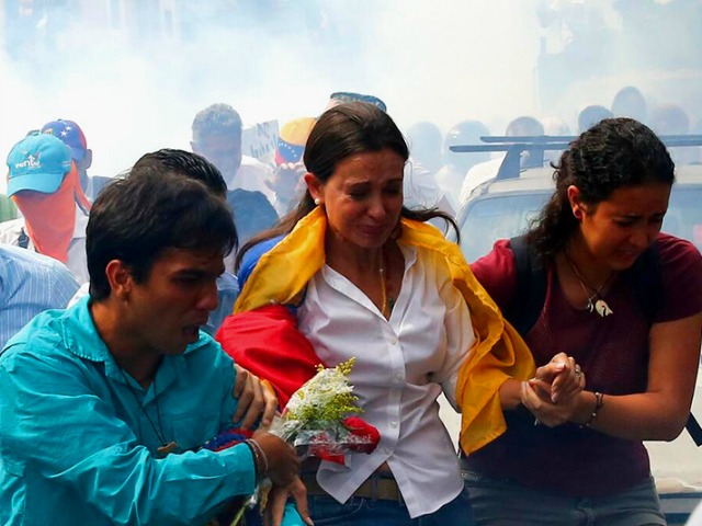Ousted Venezuelan Legislator Attacked with Tear Gas