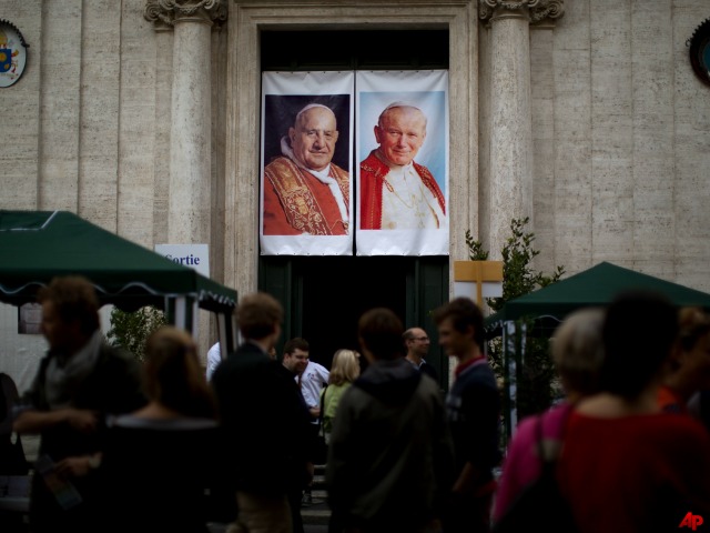 Pilgrims Flock to Rome for Double Papal Sainthood Fete