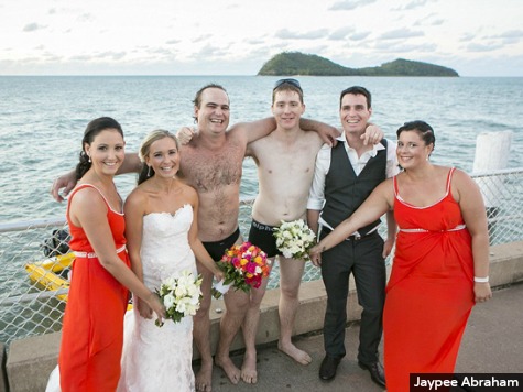 Australian Groomsmen Take Break from Wedding Photos to Rescue Fisherman in Capsized Boat