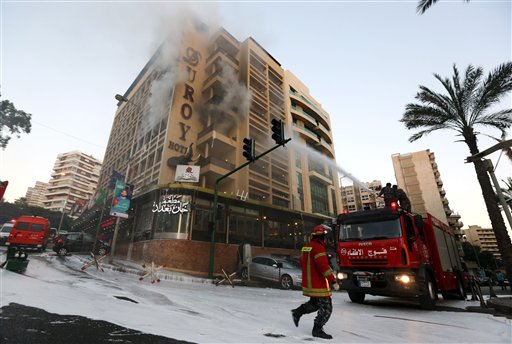 Explosion Rocks Beirut Hotel During Security Raid
