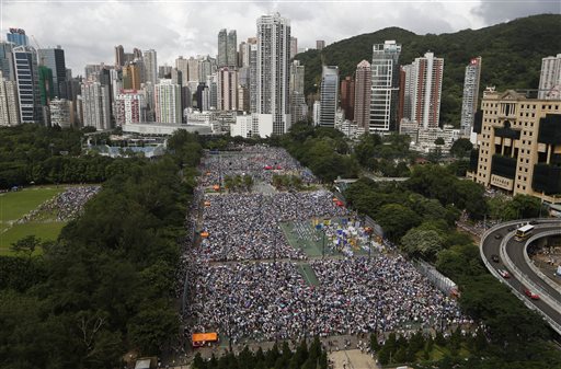 Hong Kong Marches for Democracy