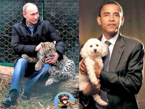 Russian Deputy PM Mocks U.S. with Photo of Obama Holding a Puppy