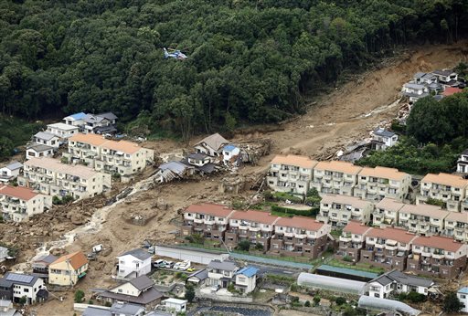 36 Dead, 7 Missing in Hiroshima Landslide