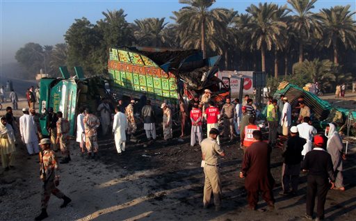 Police: Road Accident in South Pakistan Kills 58