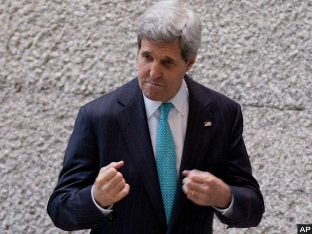 John Kerry Talks Tough to the Taliban Five
